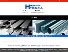 Tablet Screenshot of hierrosalmeria.com
